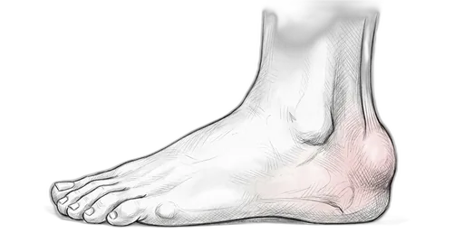 Insertional Achilles Tendinopathy — Lateral view