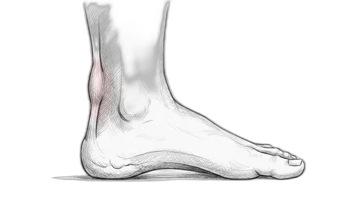 Achilles Tendinopathy (Midsubstance) — Medial view