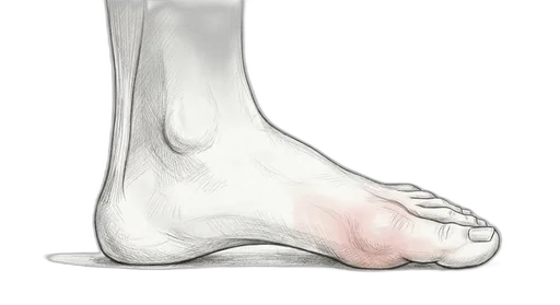 Gout (1st MTP) — Medial view