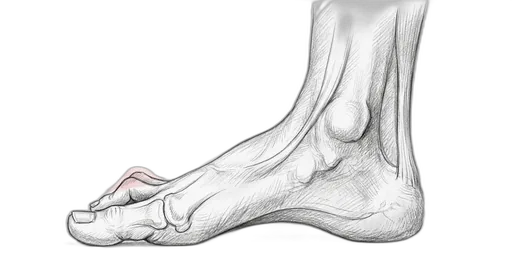 Hammertoe — Medial view