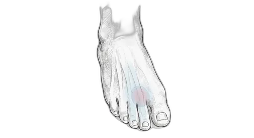 Morton's Neuroma — Dorsal view