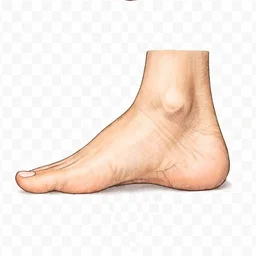 Inside of foot — tap an area